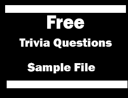 Free Trivia Questions